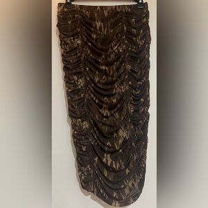 Women’s House of Harlow 1960 Brown Patterned Pencil Skirt